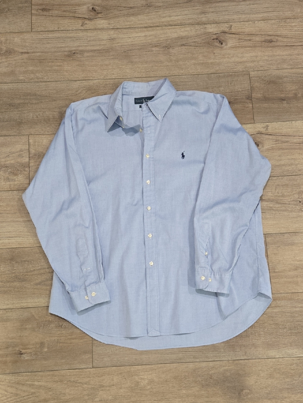 Ralph Lauren Men’s Light Blue Oxford Button-Down Shirt-Ralphcore - Picture 6 of 6
